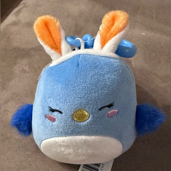 Kellytoy Bebe the Bluebird Squishmallow Clip-on Backpack Stuffed Plush Toy 5” - Picture 5 of 16